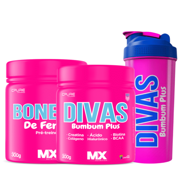 Kit Rainha do Shape Boneca de Ferro 300g + Divas Bumbum Plus 300g + Brinde