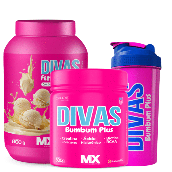 Kit Musa Definida Feminy Protein 900g + Bumbum Plus 300g + Brinde