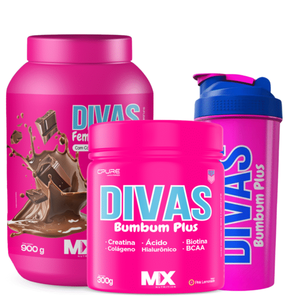Kit Musa Definida Feminy Protein 900g + Bumbum Plus 300g + Brinde