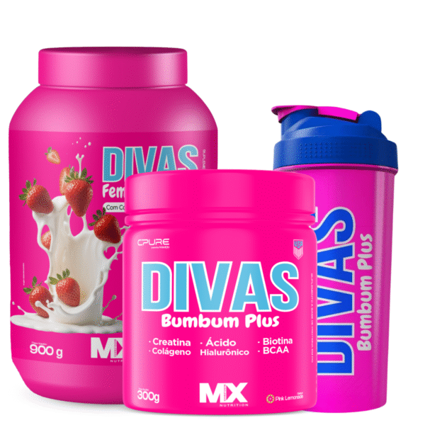 Kit Musa Definida Feminy Protein 900g + Bumbum Plus 300g + Brinde